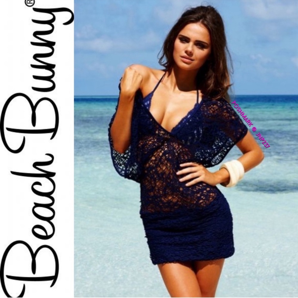 { Beach Bunny } - “One in a Million” Crochet Lace Dress Coverup